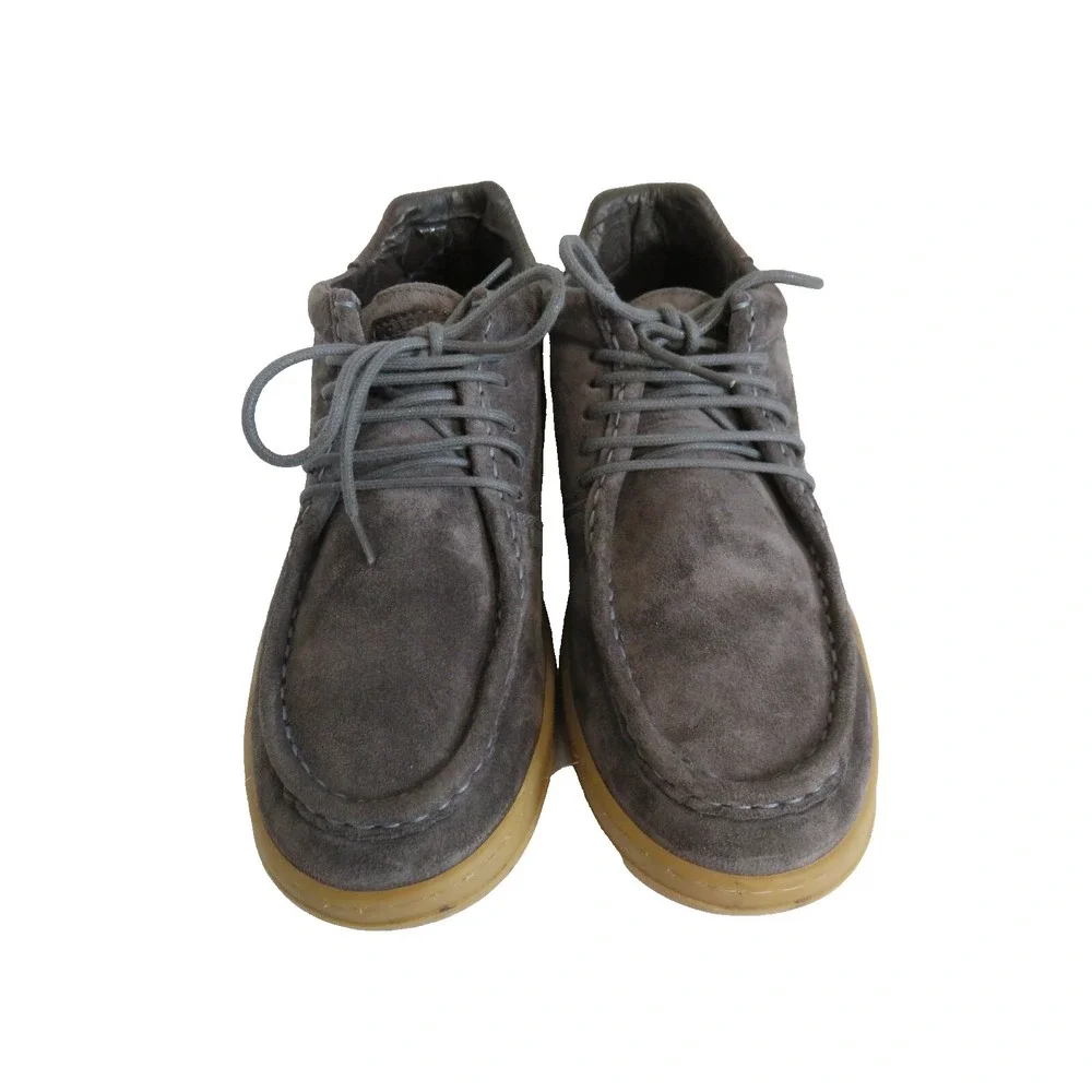 Cafenoir Men's Gray Suede Leather Lace‎ Up Desert Boots Sz 40 US 7.5